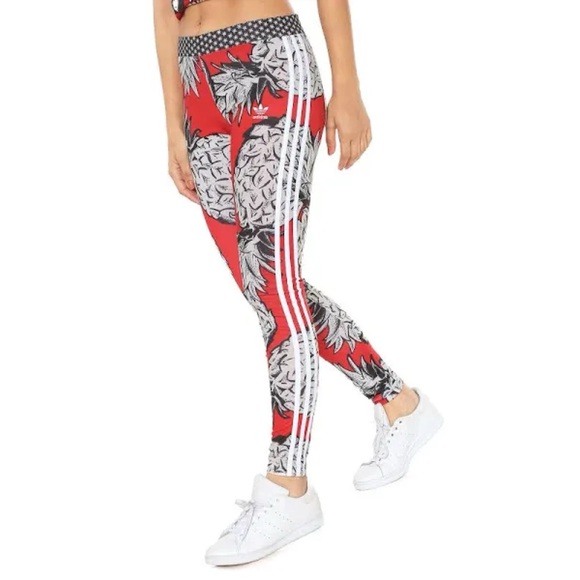 Adidas Originals X FARM Rio 2018 Legging Tropical | S - Picture 2 of 11